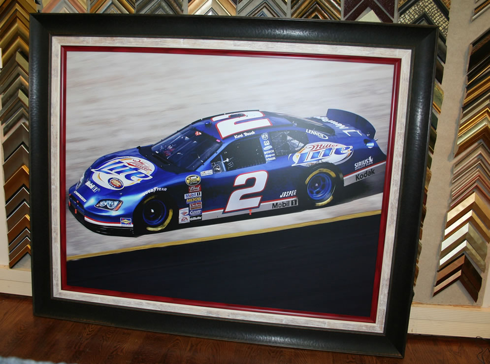 Oversized Frame Nascar Print
